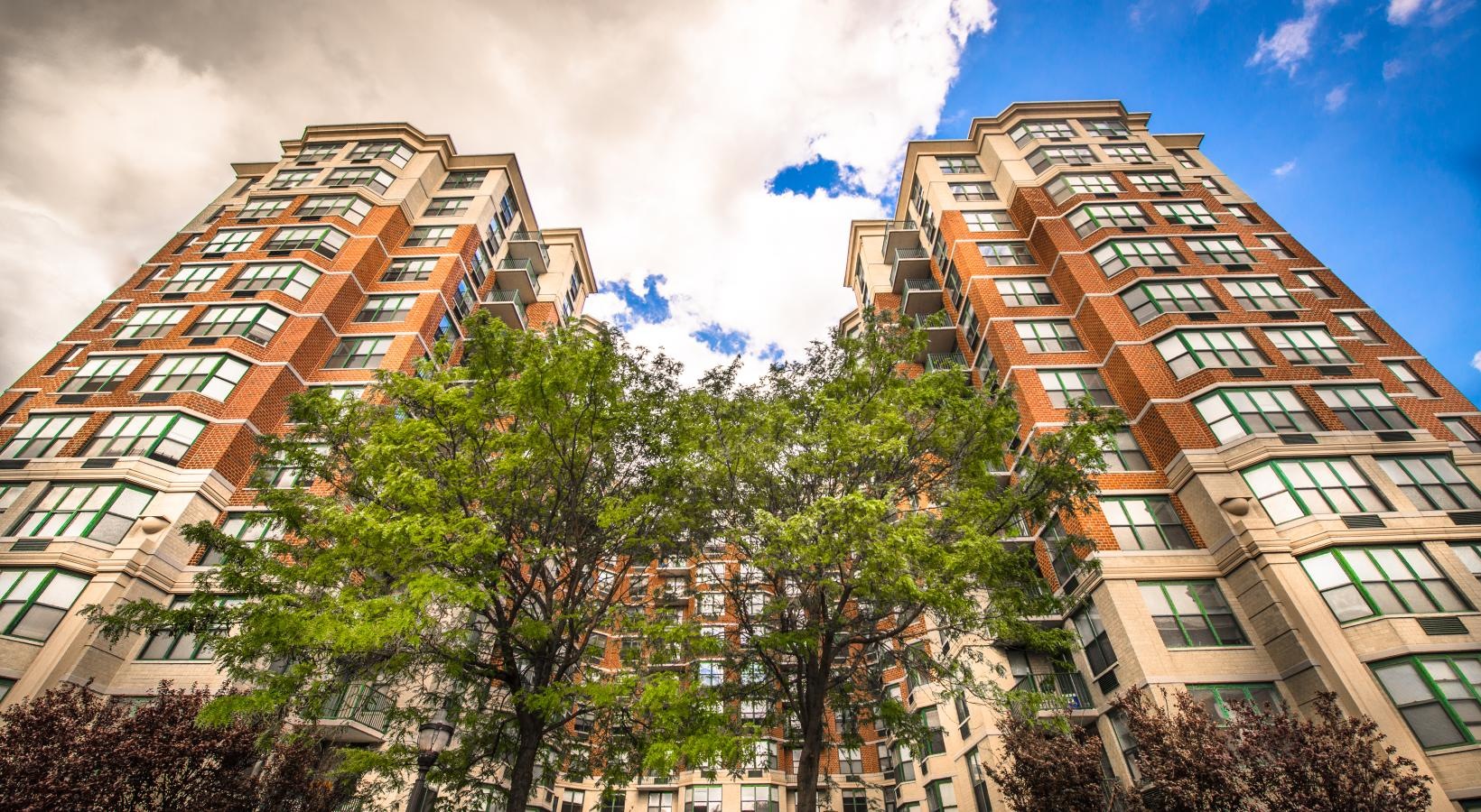 The essence of exceptional living a group of tall buildings