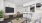 a living room with a tv and a table